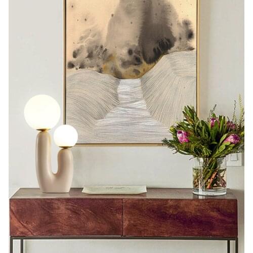 Table Lamp Art Bedroom Nightstand Desk Lamp Night Light Decoration Crafts