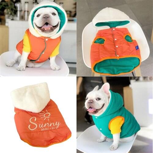 French Bulldog Clothes Pug Clothing Reversible Dog Coat Jacket Outfit Poodle Pomeranian Schnauzer Welsh Corgi Frenchies Costume