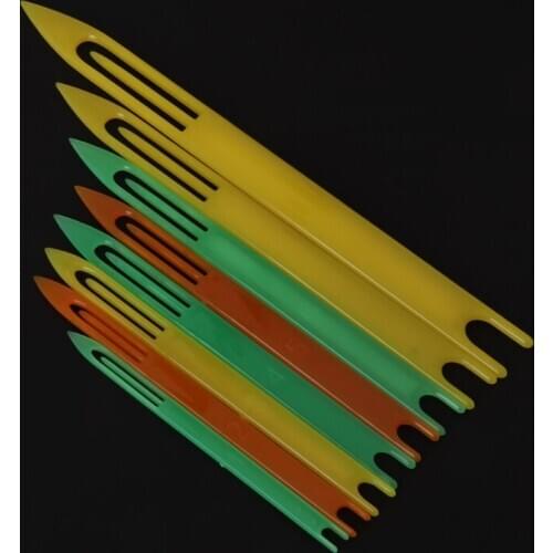 OOTDTY 8pcs/Set Fishing Netting Needle Repair Net Line Plastic Shuttles Mending Weaving
