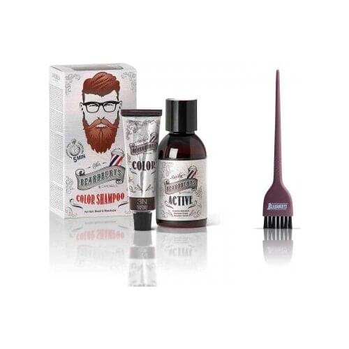 Pack beard and hair dye in Osc chestnut 3N shampoo. + Pallet