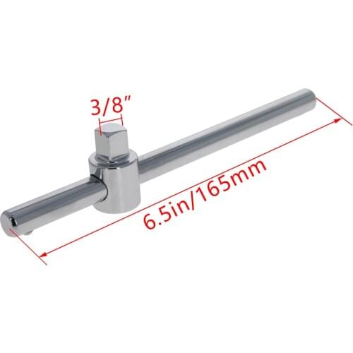 1pc/2pcs 1/4" 3/8" Drive T-type Socket Sliding Bar 150mm/165mm Length Socket Wrench Extension Sliding T Bar Auto Repair Tools