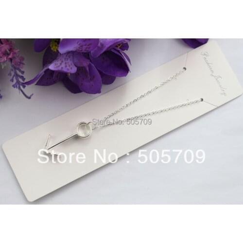 20PCS Bright Silver Color Plated Male Symbol Pendant Chain Necklaces #22476