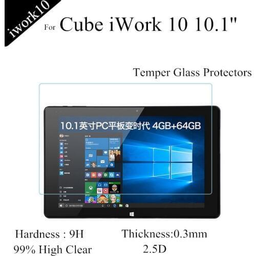 3Piece For iwork10 Glass Screen Protectors For Cube iwork 10 Tempered Glass For iwork 10 protective films 0.3mm explosion proof