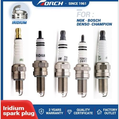 4PCS China Original Torch Motorcycle Spark Plug Iridium Candle for Igntion System Model A7RTI B7RTI B8RTI D8RTI DK7RTI DK9RTIP