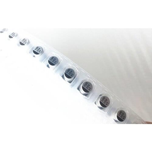 50PCS SMD aluminum electrolytic capacitors 100uf 35v size 6.3 * 7.7 MM