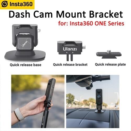 Insta360 One Series Car Quick Release Bracket Dash Cam Mount for One X2/One R/One X/One Car Quick Release Bracket 3M Adhesive