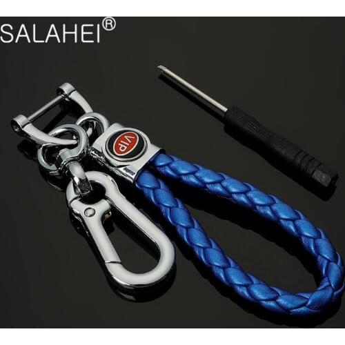 Handbag Keychains Braided Leather Rope Handmade Woven Key chains Leather Car Key Chain Ring Holder For Car Keyrings Accessories