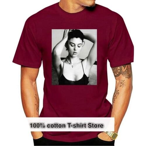 T-SHIRT MAGLIA MONICA BELLUCCI ATTRICE TOP MODEL MODA ITALIA MITO 2 S-3XL 100% Cotton Short Sleeve O-Neck Tops Tee Shirts