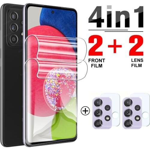 4in1 Hydrogel Film For Samsung Galaxy A52s 5G Screen Protector films For Samsung A52 A 52 S 52s A528B Protective film not glass