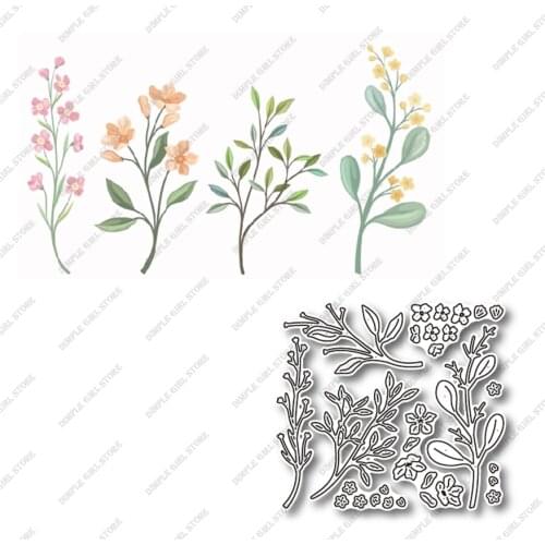 Hot new flowers and plants metal cutting die-cutting mold scrapbook template DIY photo album stamp embossed paper card