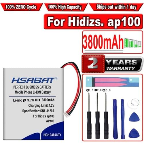 HSABAT 3800mAh Battery for Hidizs. ap100 player AP100