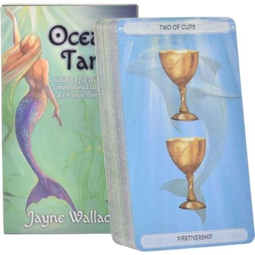 Tarot Cards Mermaids & Marine Life Magical World Interactive Board Tarot Games Full English Version Family Party Game Card