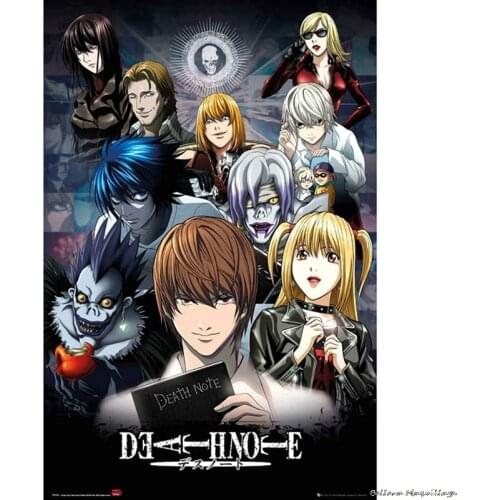 Japanese Anime Death Note Classic Anime Poster Art Home Decoration Wall Poster Print Silk Fabric 2021 NEW
