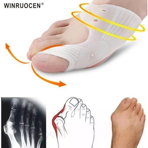 Hallux Valgus Orthosis Corrector Silicone Gel Pad Soft Bunion Splint Correction Protector Foot Care Pedicure Foot Bone Pain