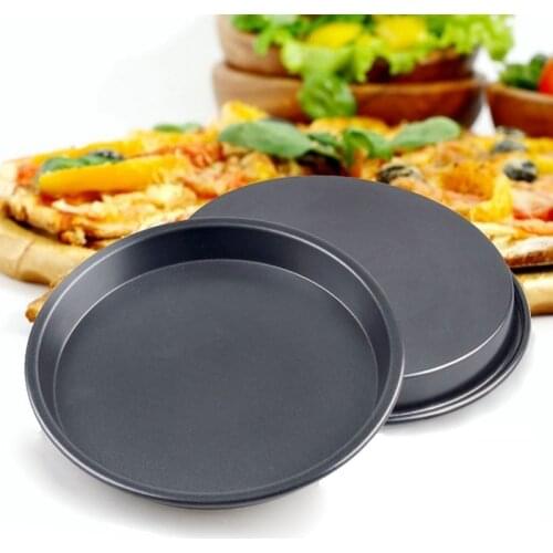 22cm Round Deep Dish Pizza Pan Non-stick Pie Tray Baking Kitchen Tool Mental Pan Cake Pan
