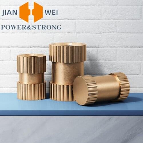 Type B blind hole single pass Copper inserts Copper embedded parts Copper knurled nuts M3 M4 M5 M6 M8