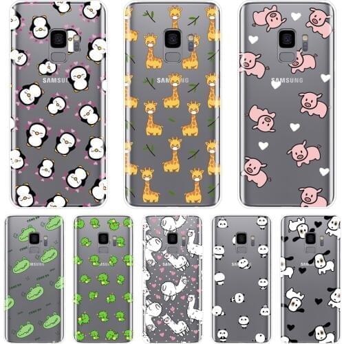 Pink Pig Dog Soft Back Cover For Samsung Galaxy Note 9 8 5 4 Phone Case Silicone For Samsung Galaxy S8 S9 Plus S5 S6 S7 Edge
