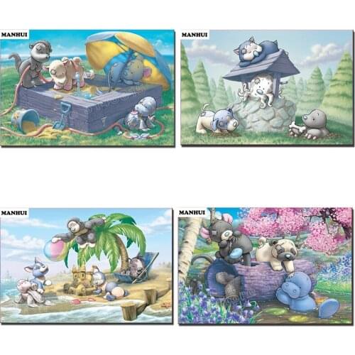NEW Diamond Embroidery Cartoon Animal series DIY Diamond Painting Cross Stitch Picture Full Square Diamond Mosaic MH212