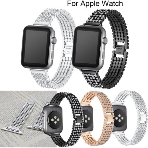 For Apple Watch 40mm 44mm 38mm 42mm fashion/classic style smart watch mosaic diamond straps for Apple Watch series 4 3 2 1 Watch