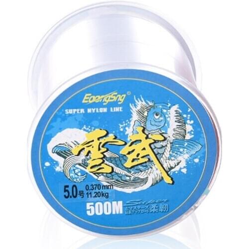 500M Nylon Fishing Lines Strong Pulling Force Anti-winding Fine Wire Retaining Parallel Roll Fishing Tool