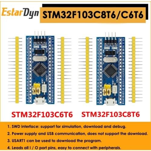 STM32F103C6T6 STM32F103C8T6 ARM STM32 Minimum System Development Board Module Arduino ST-LINK V2 Simulator Download Programmer