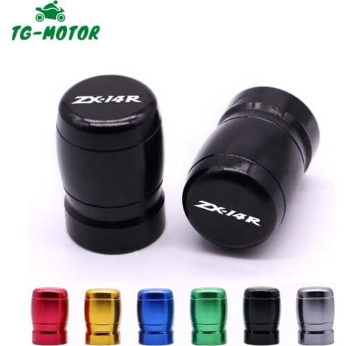 TG-Motor FOR KAWASAKI NINJA ZX14R ZX-14R ZX14 ZZR 1400 2006-2015 2014 2013 CNC Wheel Tire Valve Stem Caps CNC Airtight Covers