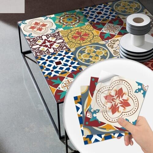 Hard film Tile stickers Cabinet sticker Oil-proof waterproof self-adhesive tile renovation stickers TV background wall sticker