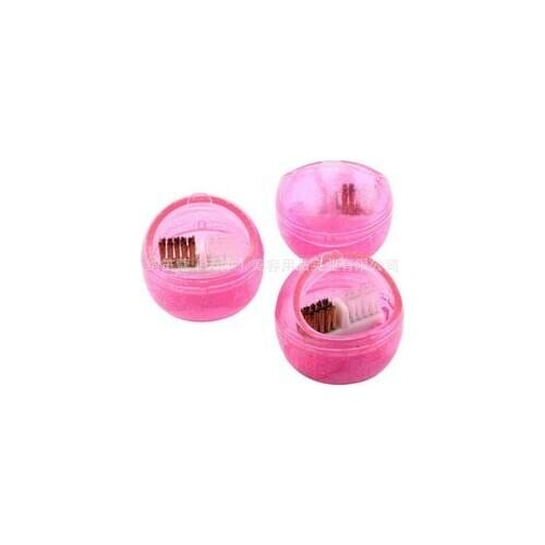 100pcs Metal & Plastic Brush Inside Bits Cleaning Brush Box for Electric Manicure Drills Cleansing Nail Art Tool new