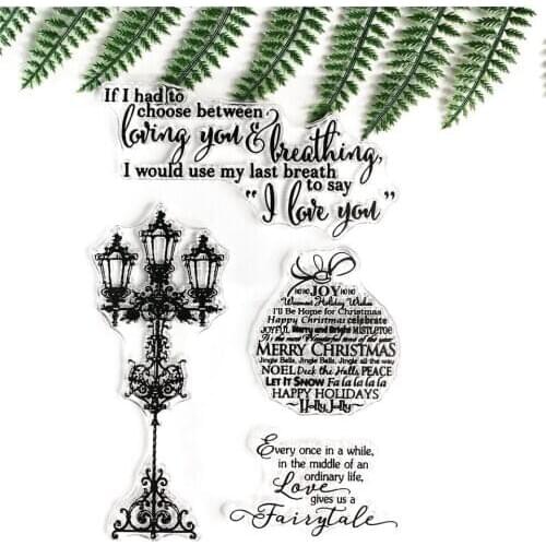 11*16 Bable Love Words Transparent Clear Silicone Stamp Seal for DIY Scrapbooking Photo Album Decorative Clear Stamps Sheet