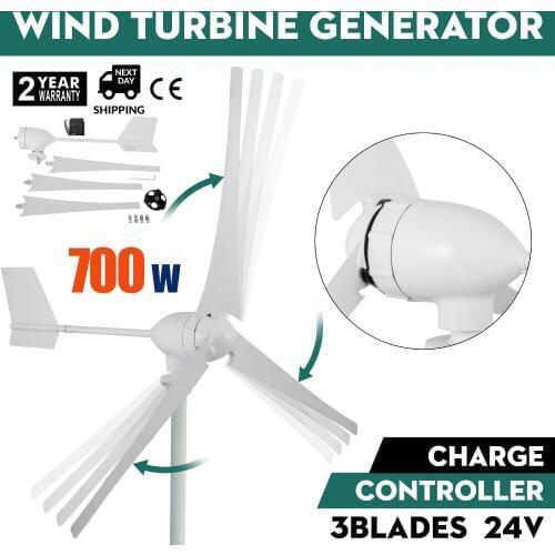 700W Hybrid Wind Turbine Generator Windmill Digital Wind/Solar Controller PRO