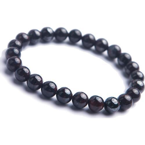 8mm Genuine Natural Purple Sugilite Round Loose Stone Beads Stretch Bracelet