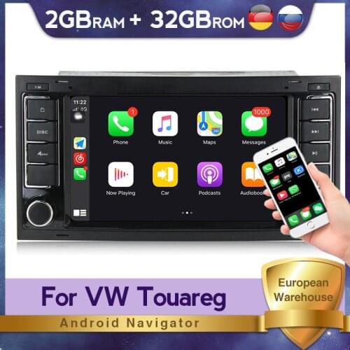 2 Din Android Car Radio For Volkswagen VW Touareg/Transporter T5 Multimedia DVD Player GPS Naviagtion Audio WIIF with Camera DVR