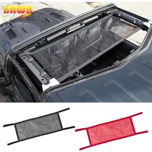 BAWA Car Roof Net Top Sunshade Cover Trunk Roof Anti UV Sun Protect Insulation for Jeep Wrangler JK JL 2007-2021