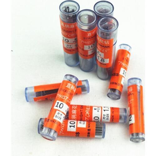 Mixed 100pcs/lot from 1.0mm to 1.9mm Micro HSS Sharp Twist Drilling Bit Auger for Electrical Drill