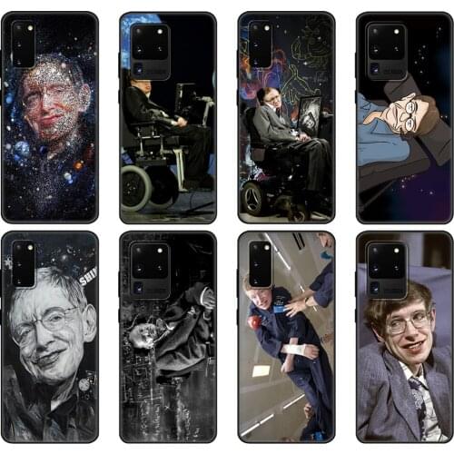 Black tpu Case For Samsung galaxy S20 /S20 PLUS/S20 ultra/S20+ /S20FE back cover Stephen William Hawking