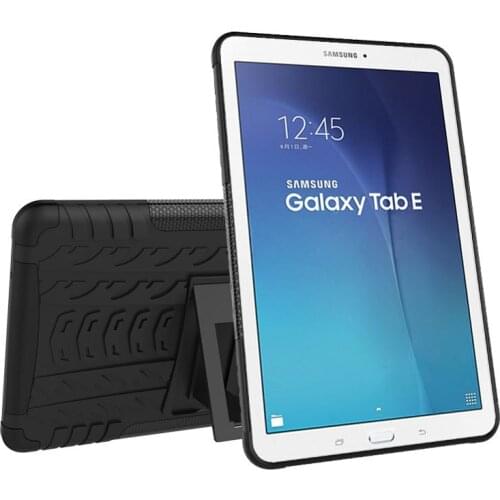 Dazzle Impact Hybrid KickStand case For Samsung Galaxy Tab E 9.6'' SM T560 T561 Tablet Cases TPU + PC Stand Funda cover + Pen