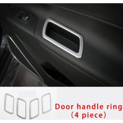 For Chevrolet equinox 2017-2020 Car interior decorative cover Rear cup holder chrome molding trim
