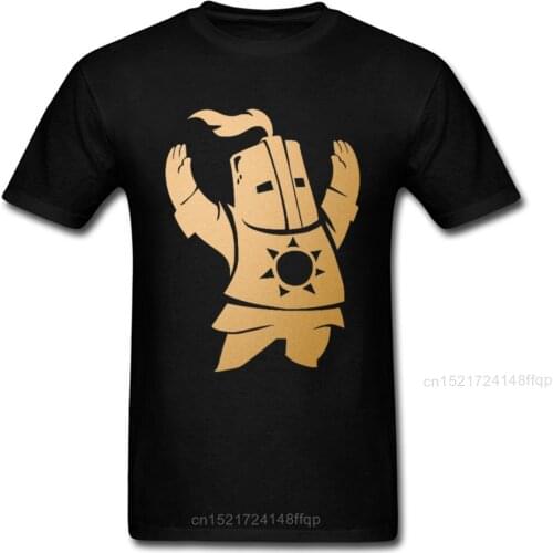 Tshirt Dark Souls 3 Men T Shirt Astora Sun Knights Mens T-shirts Praise The Sun Hip Hop Fashion Gamer Cotton Streetwear Slim Fit