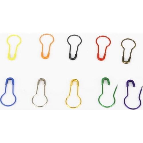 Hot Sale 9 Color Safety Pin Gourd Shape Metal Clips Marker Tag Gourd Pins Safe Craft Knitting Cross Stitch Holder DIY Sewing Kit