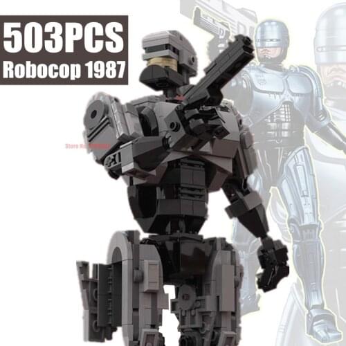 New America Movie Series City Robocops 1987 Armed Robot Police Building Blocks Future Citys SWAT Bricks Toys Kid Gift