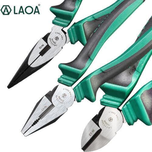 LAOA Cr-Ni Nippers Industrial Grade Side Cutters Japan Stype Cable Wire Cutter Long nose Pliers Diagonal Pliers Pincer Multitool