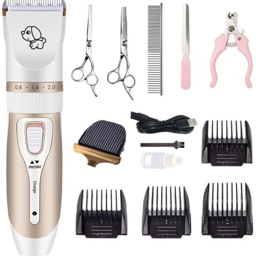 Dog Clipper Dog Hair Clippers Grooming (Pet/Cat/Dog/Rabbit) haircut Trimmer Shaver Set Pets cordless Rechargeable Professional