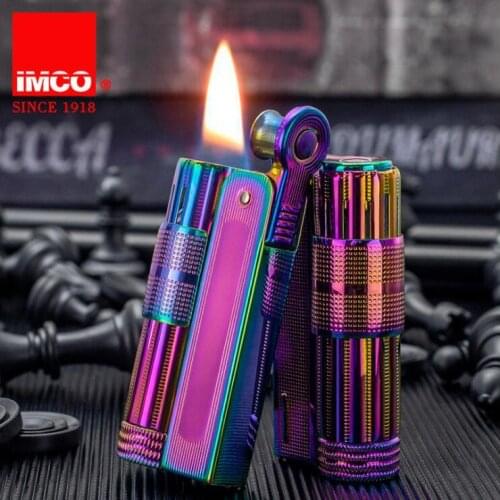 Metal Kerosene Lighter Original IMCO Gasoline Oil Lighter Outside Tool Classic Logo Old Style Cigarette Accessories Men Gift