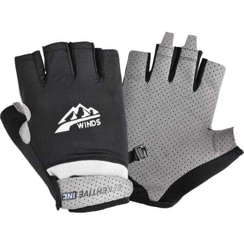 Man Womens Mtb Gloves Short Cycling Gloves Man Summer UPF50+ Bikecycle Sun Protection Bicycle Gloves Half Bike Accessories