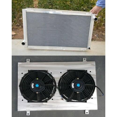 NEW Aluminum Radiator + shroud +FAN for SUBARU IMPREZA WRX GC8 STI 1992-2000 MT 93 94 95 96 98