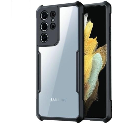 The new lens wrapped soft shell wrapped transparent mobile phone case is suitable for Samsung S21 ultra S21 series