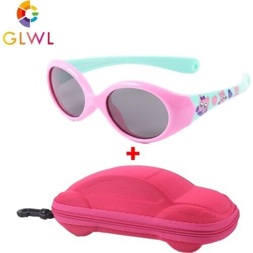 Oval Baby Sunglasses Kids Polarized Sun Glasses Girls Colorful Frame Childrens Eyewear Sports Boys Eyeglasses Cases