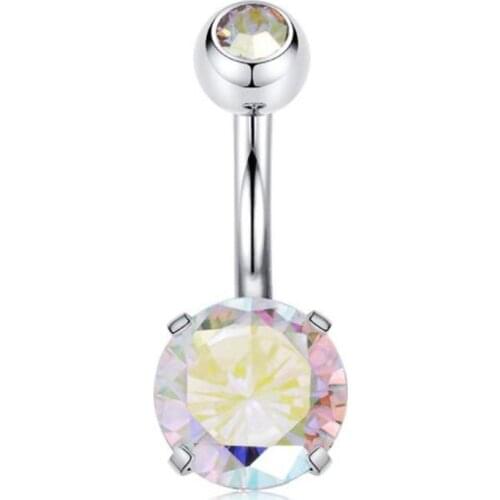 JUNLOWPY 14G Stainless Steel Belly Button Rings Piercing Navel Ring Bars Sexy Body Jewelry pirsings pieecing body piercings