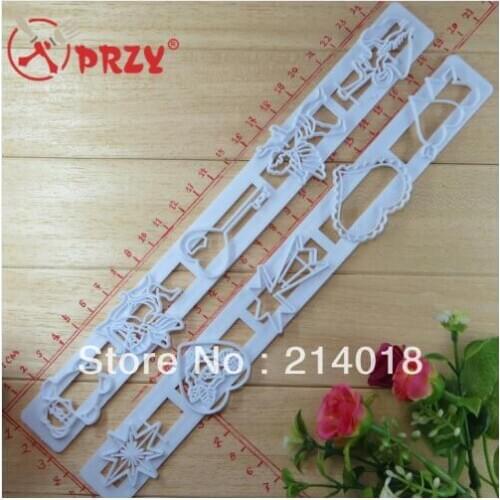 Fondant cake tool NO:FO-040 Free shipping 10pc/Set flower of adornment edge cutter angel modelling