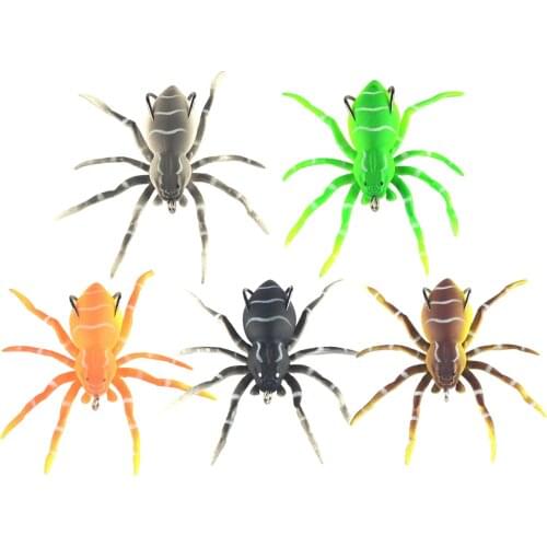 Weedless Spider Fishing Lure with Realistic Design 3" 1/4oz, Soft Baits for Outdoor Fishing